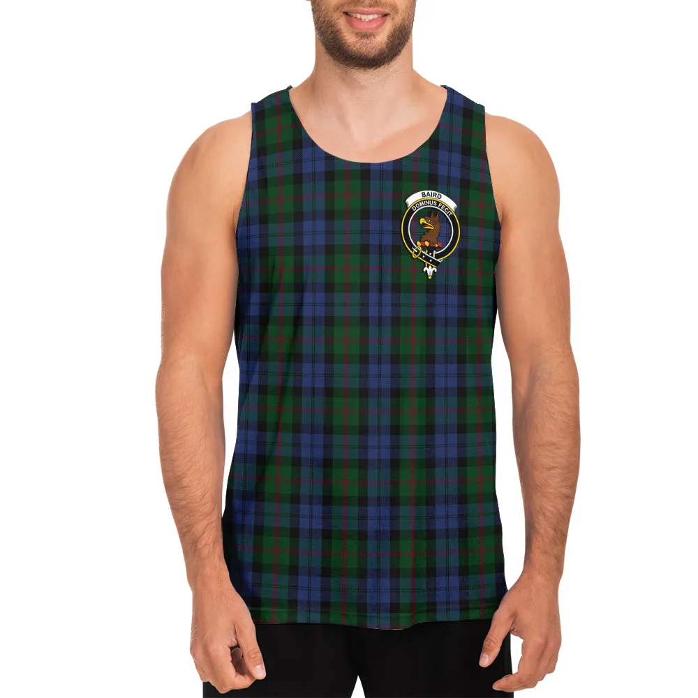 Baird Tartan Mens Tank Top with Family Crest