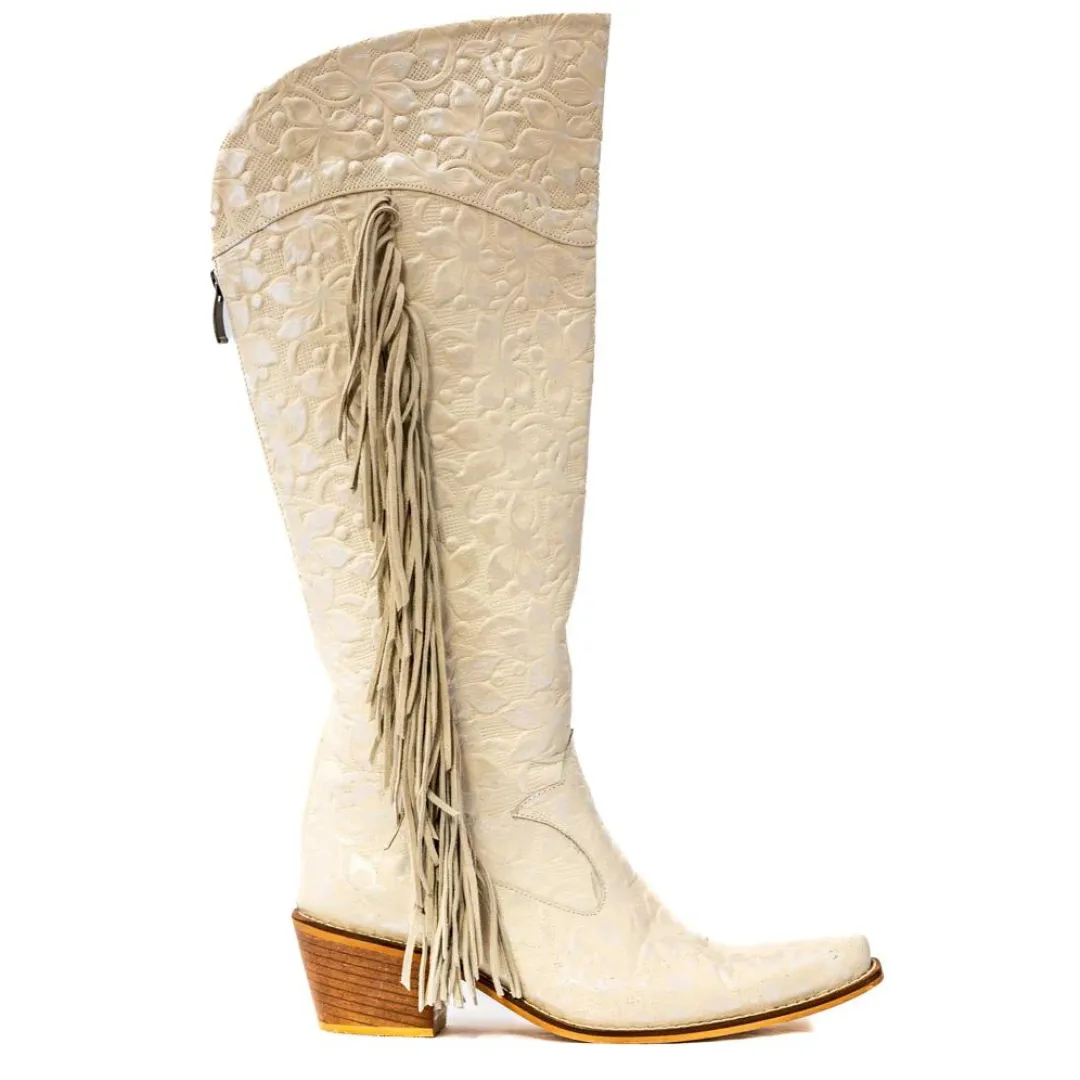 Bali Pearl Fringe Tall Cowboy