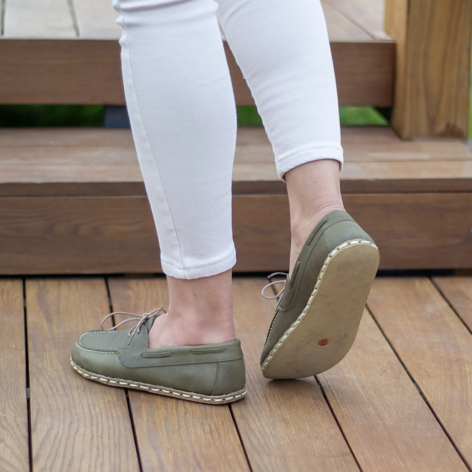 Barefoot Minimalist Shoes Military Green for Women