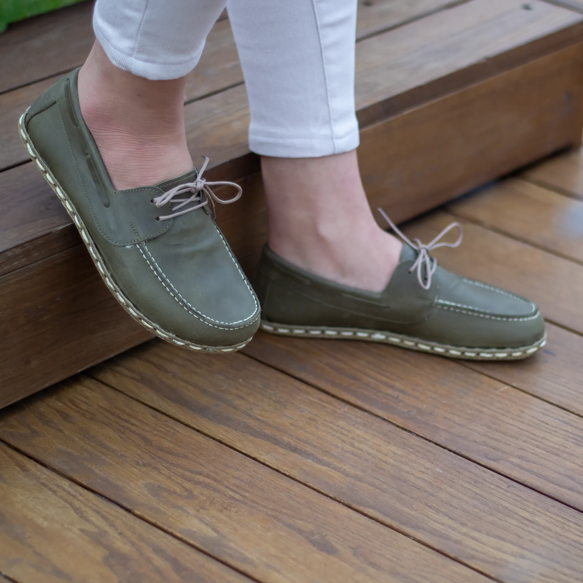 Barefoot Minimalist Shoes Military Green for Women