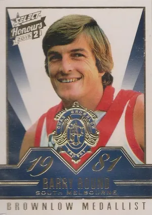 Barry Round, Brownlow Gallery, 2015 Select AFL Honours 2