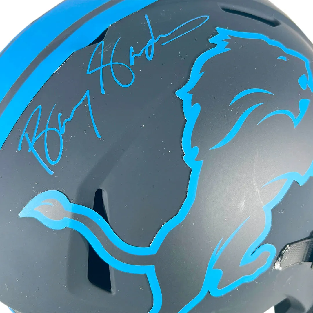 Barry Sanders Signed Detroit Lions Eclipse Full-Size Replica Football Helmet (JSA)