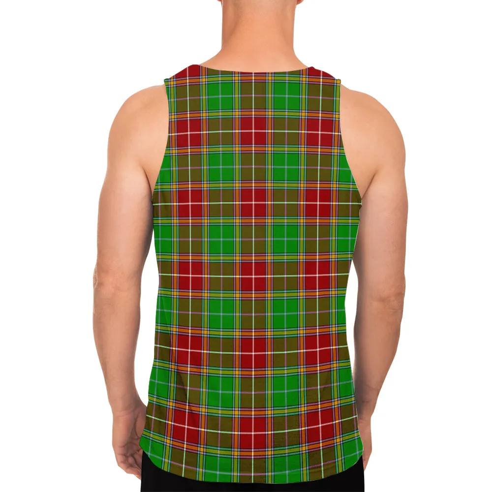 Baxter Modern Tartan Mens Tank Top with Family Crest