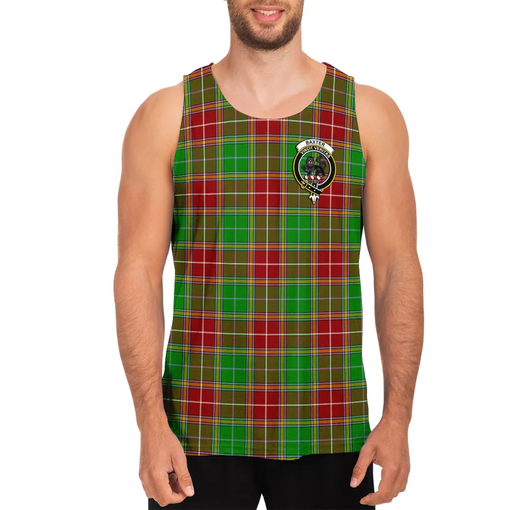 Baxter Modern Tartan Mens Tank Top with Family Crest