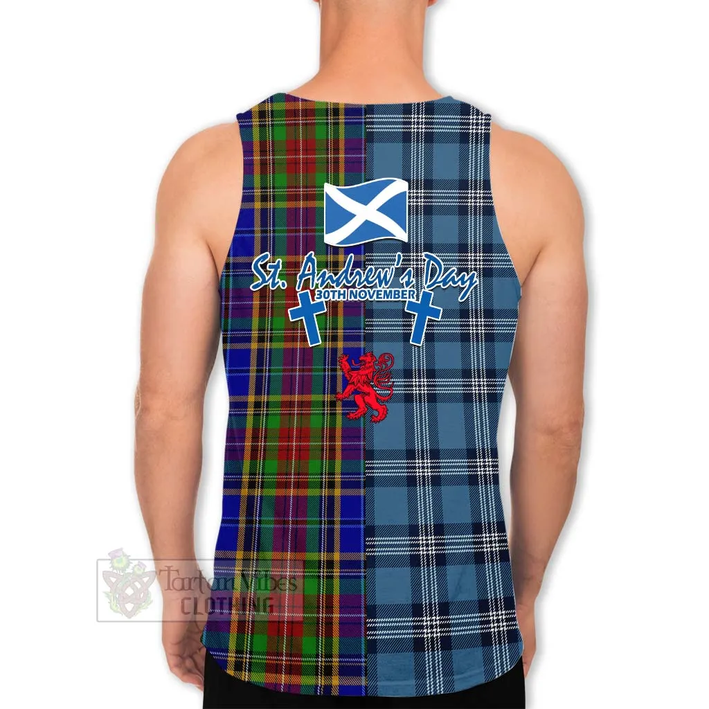 Beattie (Beatty) Tartan Men's Tank Top Happy St. Andrew's Day Half Tartan Style