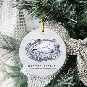 Beaver Stadium - Penn State Nittany Lions Football, College American Football Ceramic Christmas Ornament