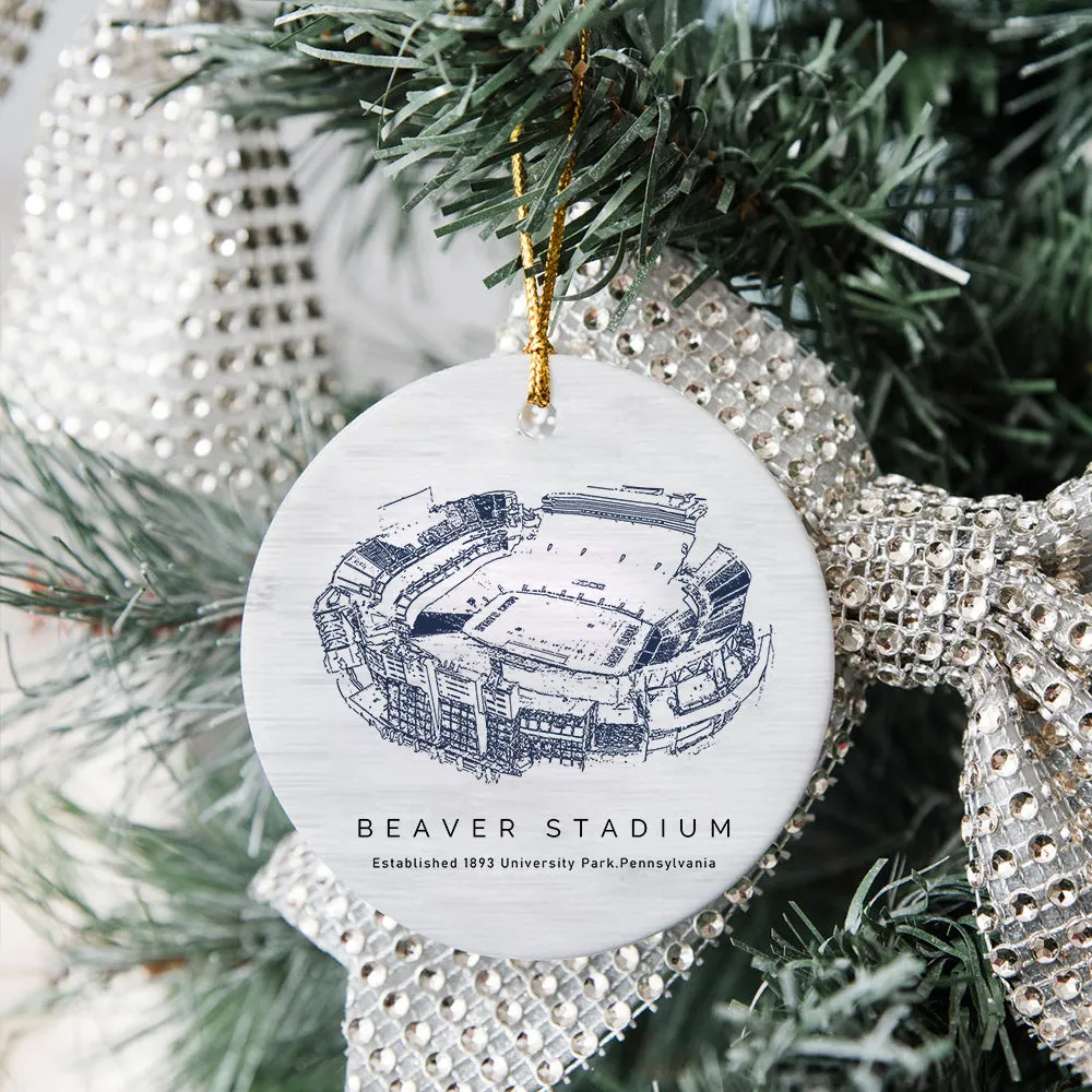 Beaver Stadium - Penn State Nittany Lions Football, College American Football Ceramic Christmas Ornament