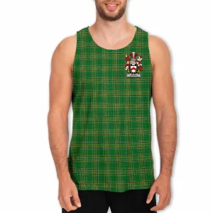 Behan Irish Clan Tartan Men's Tank Top with Coat of Arms