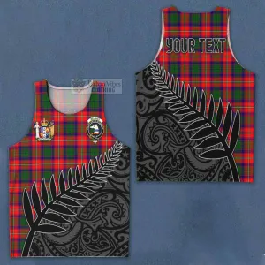 Belshes (Belsches) Crest Tartan Men's Tank Top with New Zealand Silver Fern Half Style