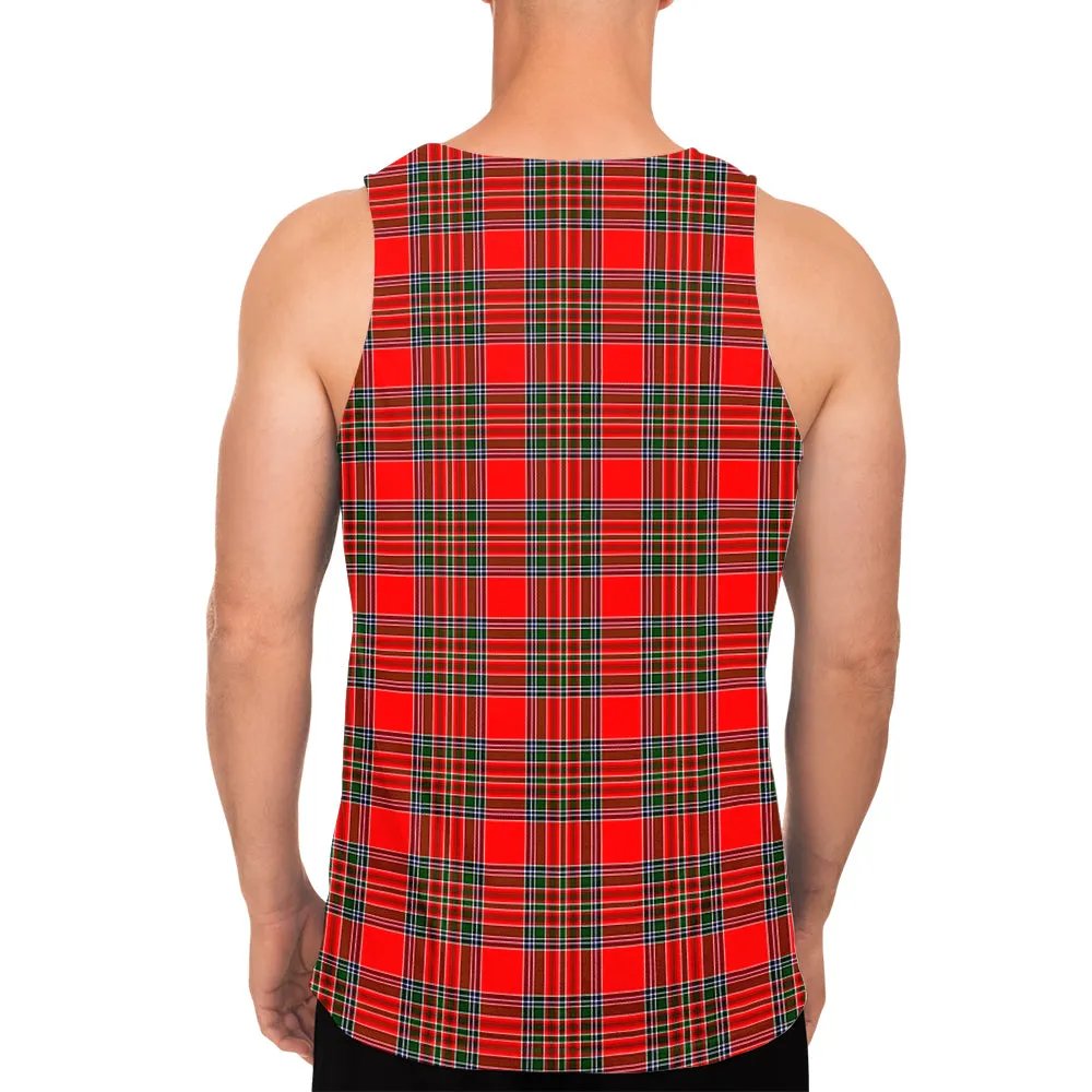 Binning Tartan Mens Tank Top with Family Crest