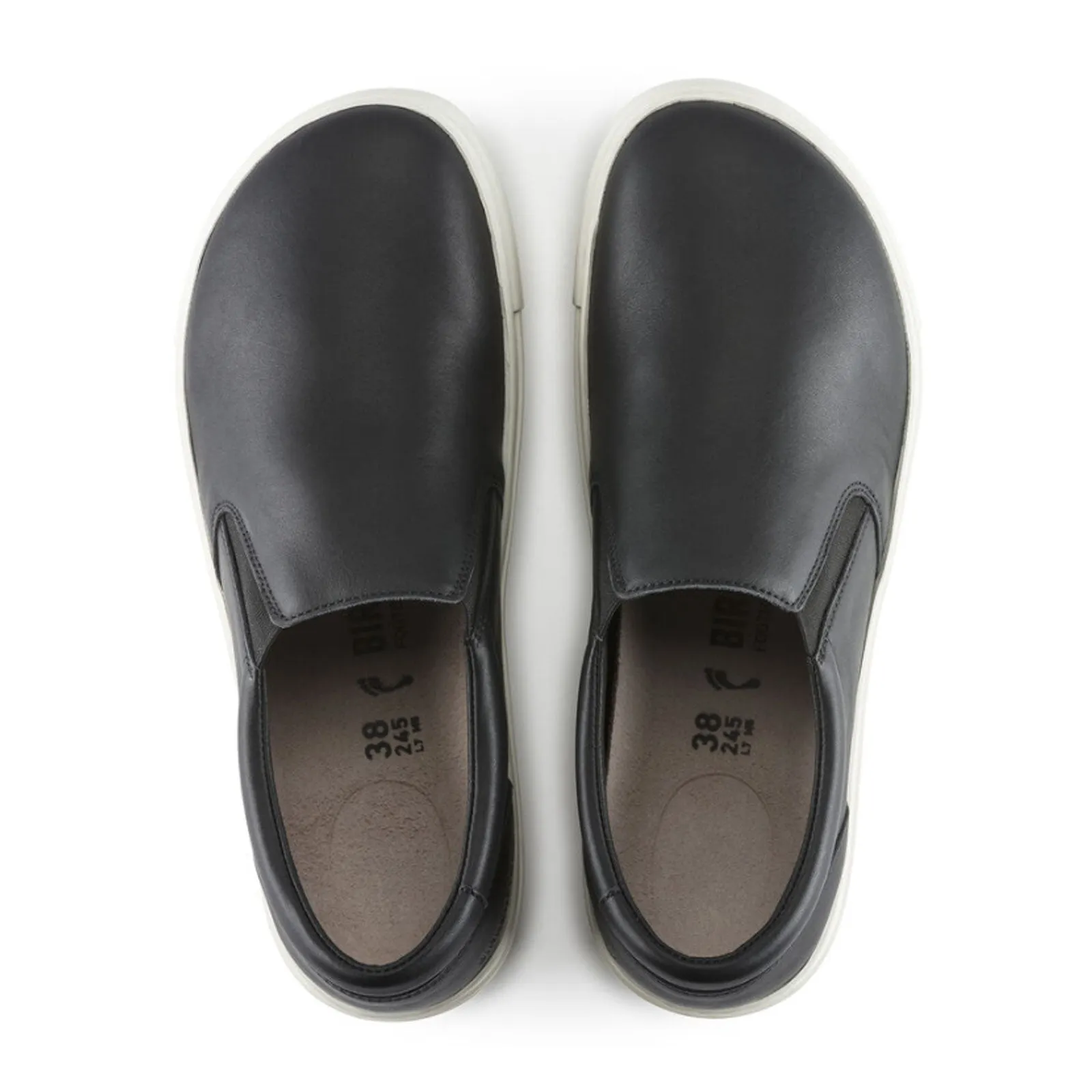 Birkenstock Oswego Narrow Slip On Sneaker (Women) - Black Leather