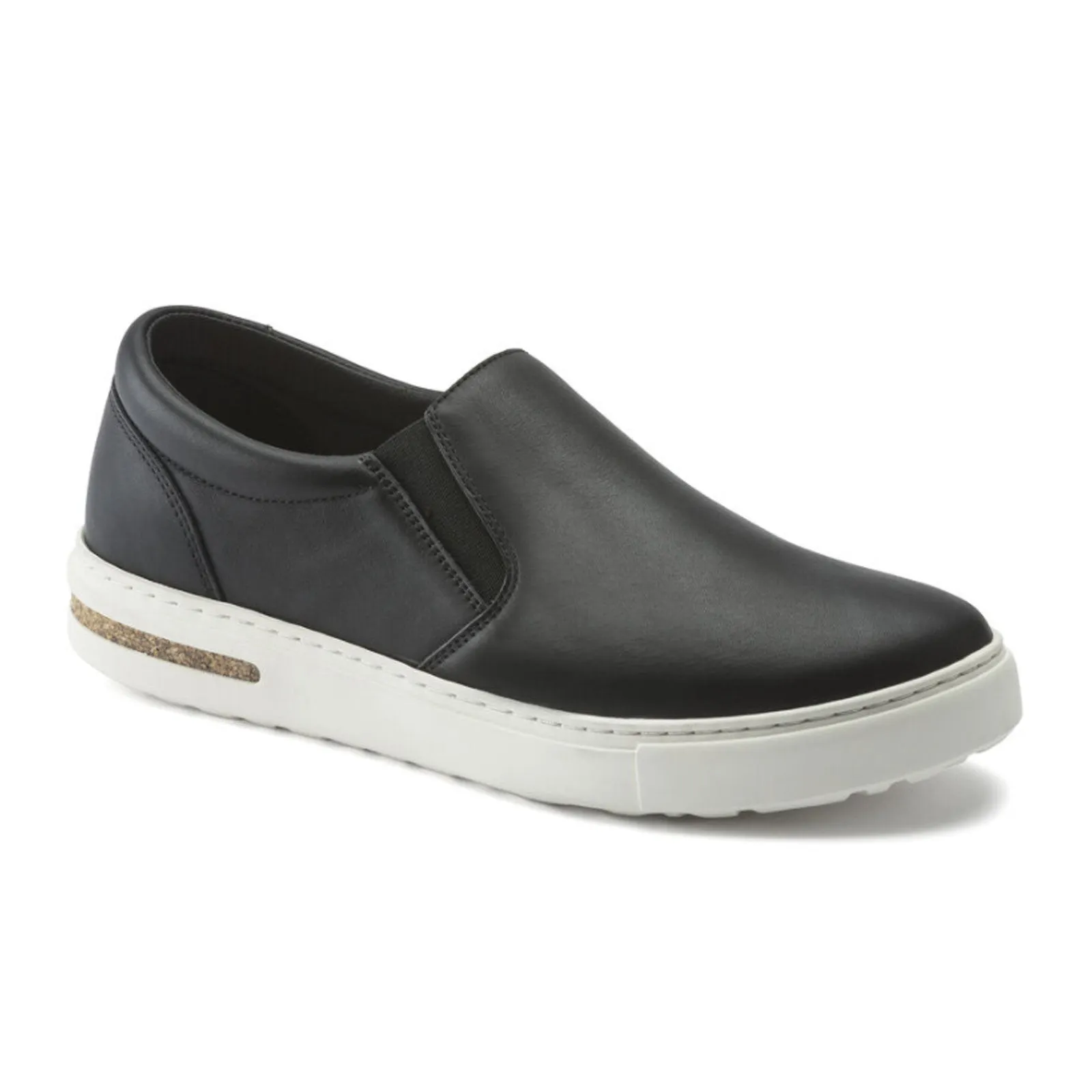 Birkenstock Oswego Narrow Slip On Sneaker (Women) - Black Leather