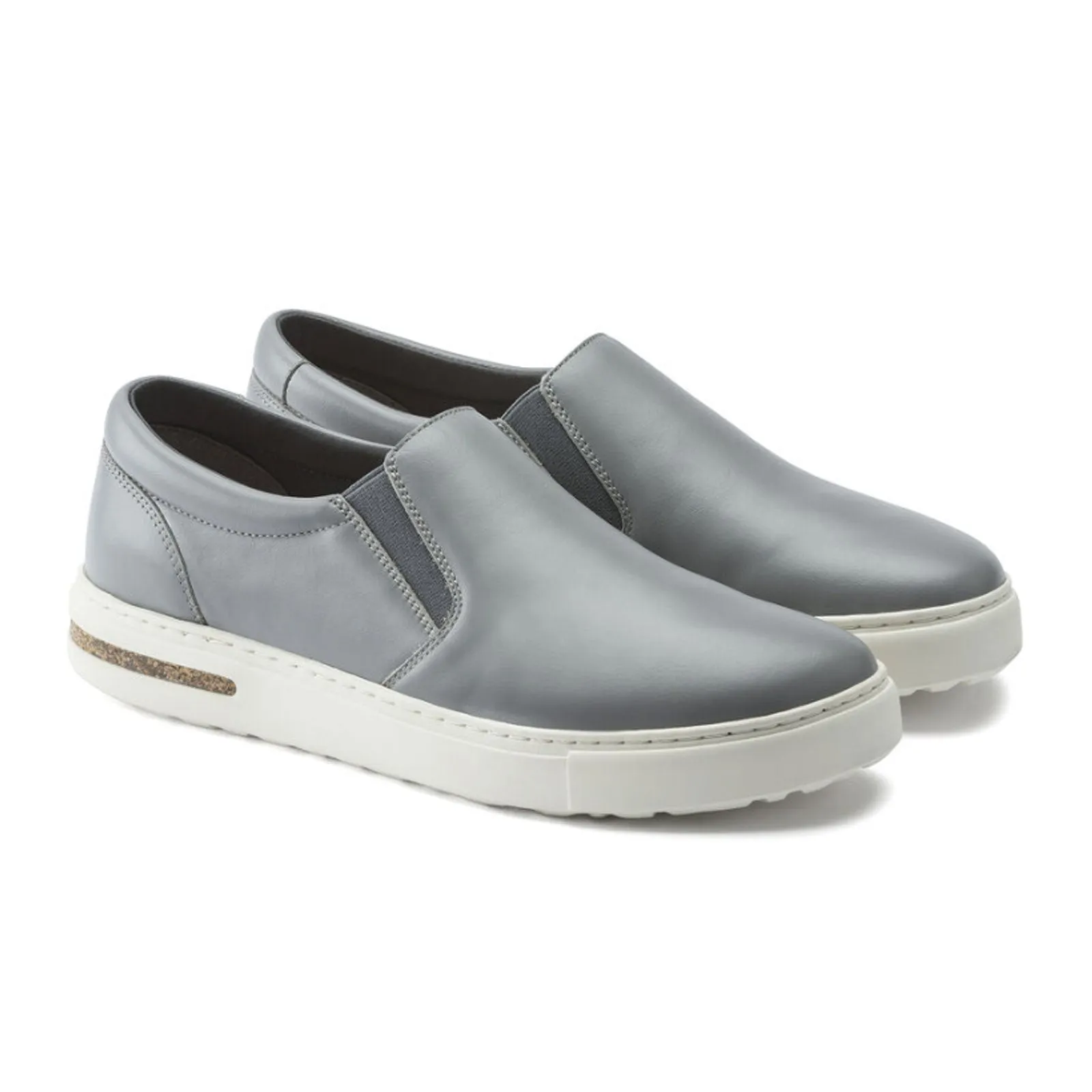 Birkenstock Oswego Narrow Slip On Sneaker (Women) - Gray Leather