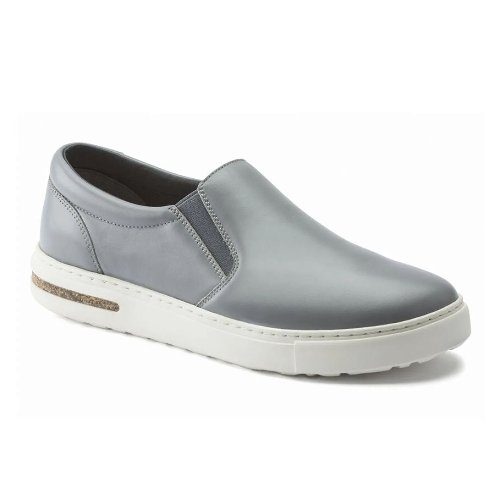 Birkenstock Oswego Narrow Slip On Sneaker (Women) - Gray Leather