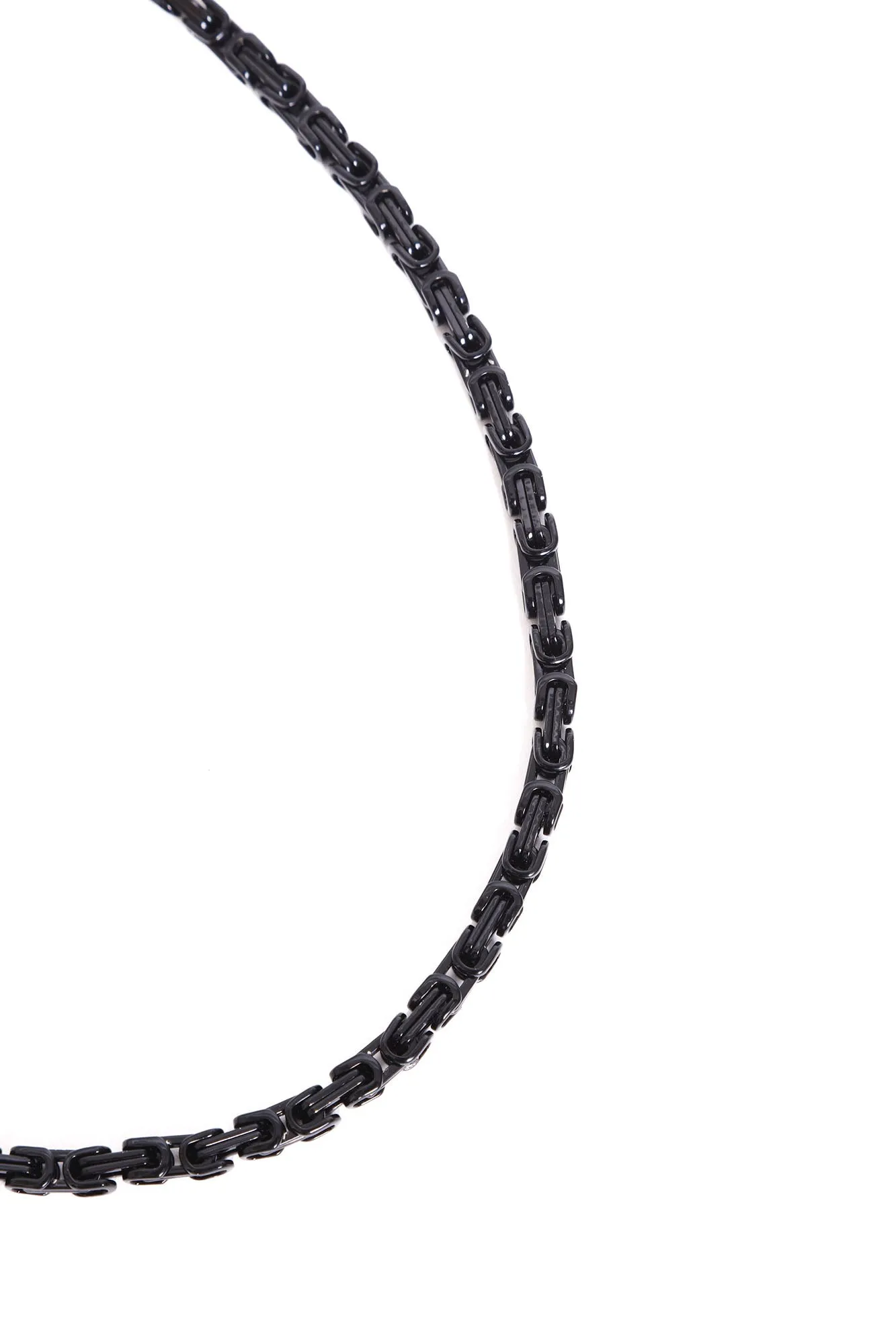 Blessed Up Chain Necklace - Black