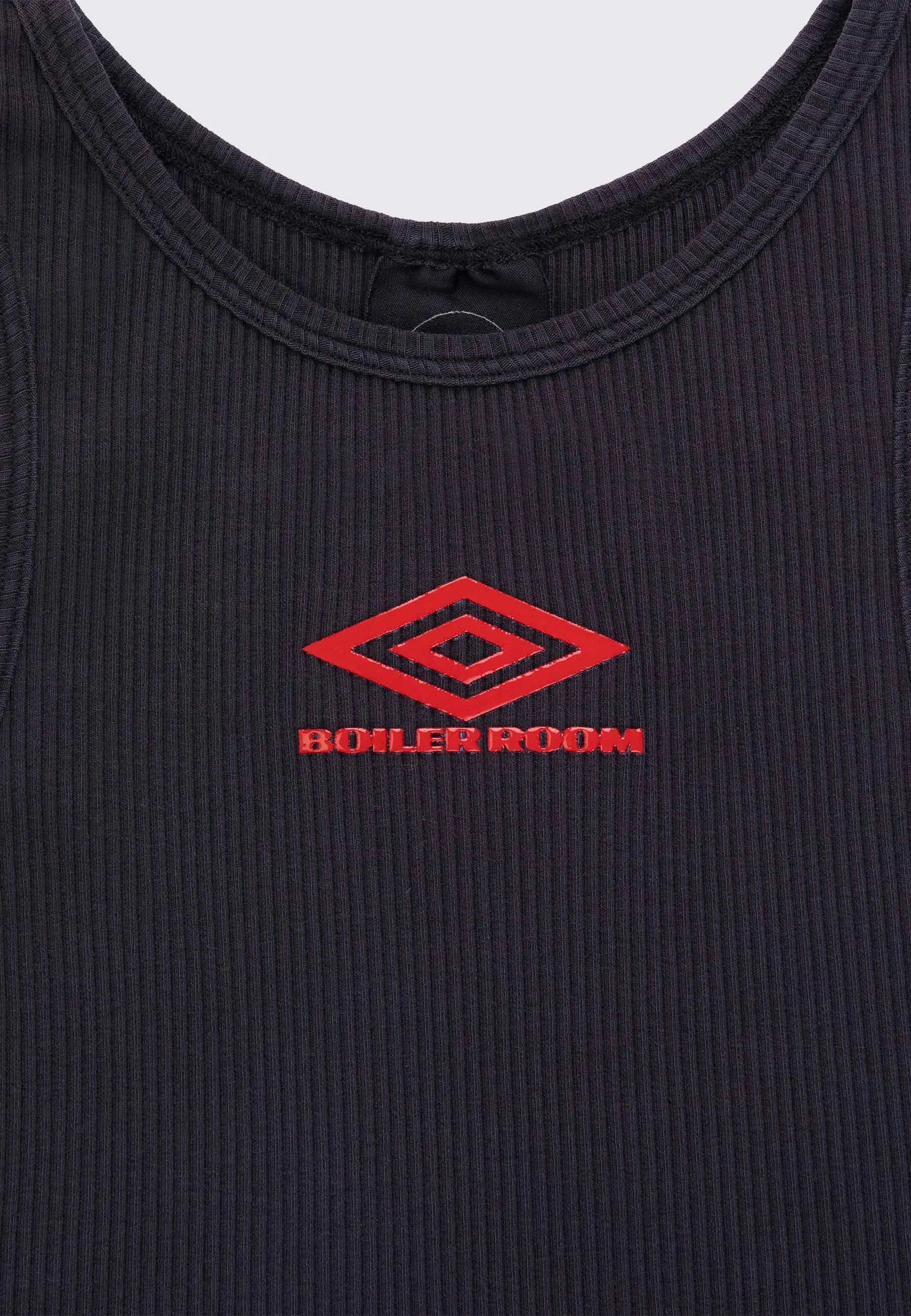 Boiler Room x Umbro Football Ribbed Top - Black