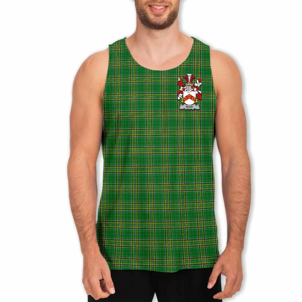 Bond Irish Clan Tartan Men's Tank Top with Coat of Arms