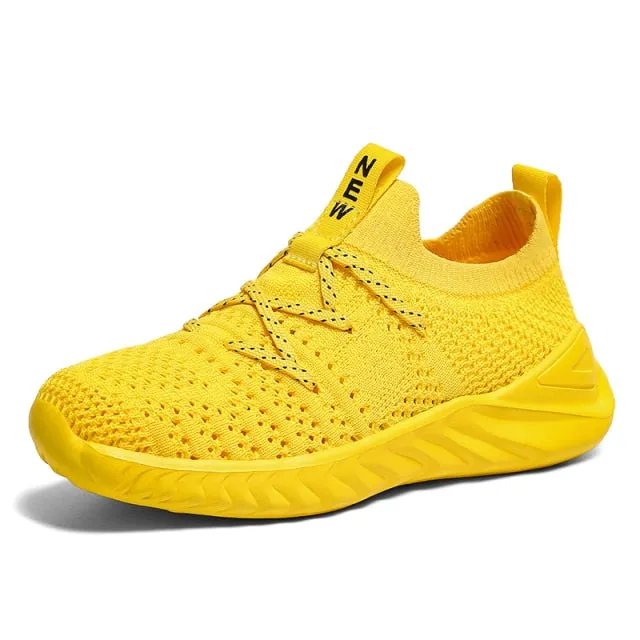 Boys Girls Basketball Shoes Soft Non-slip Kids Sneakers Thick Sole Sport Shoes Outdoor Trainers