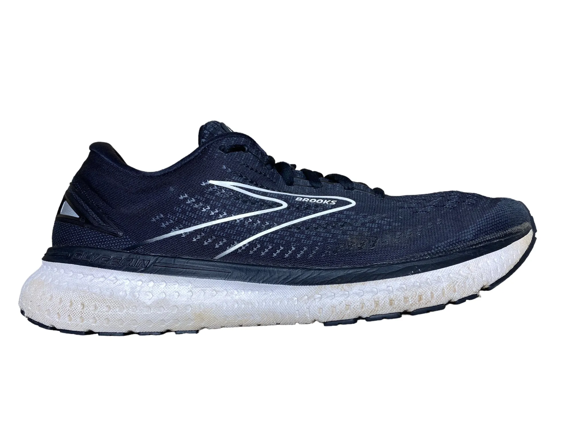 Brooks Glycerin 19 Blue White Running Shoes Men's (Size: 11.5) 1103561D068