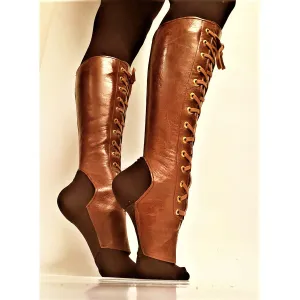 Brown Aerial boots w/ FRONT Lacing