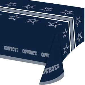 Bulk Dallas Cowboys Plastic Table Covers (12 per Case)