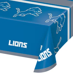 Bulk Detroit Lions Plastic Table Covers (12 per Case)