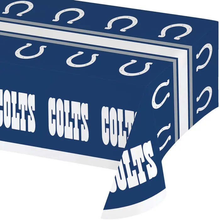 Bulk Indianapolis Colts Plastic Table Covers (12 per Case)