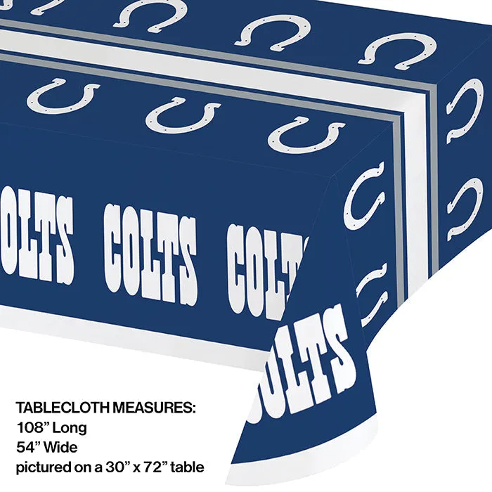 Bulk Indianapolis Colts Plastic Table Covers (12 per Case)