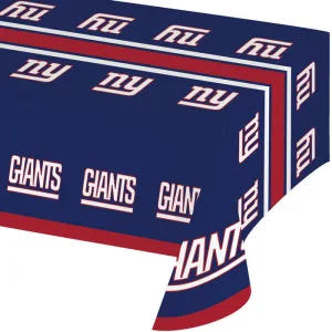 Bulk New York Giants Plastic Table Covers (12 per Case)