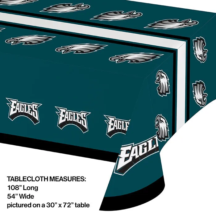 Bulk Philadelphia Eagles Plastic Table Covers (12 per Case)