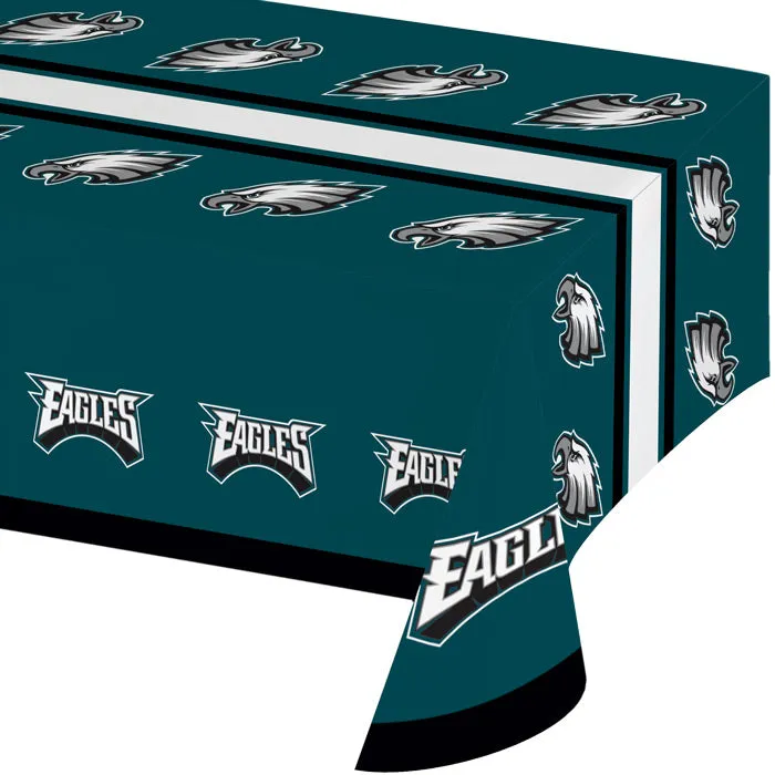 Bulk Philadelphia Eagles Plastic Table Covers (12 per Case)