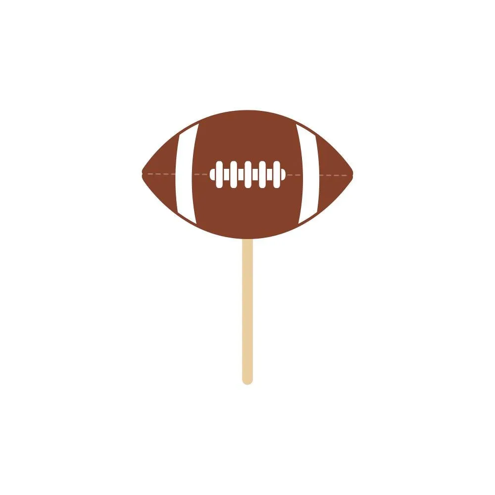 Bulk Tailgate Decor Wooden Pick Football (Case of 600)