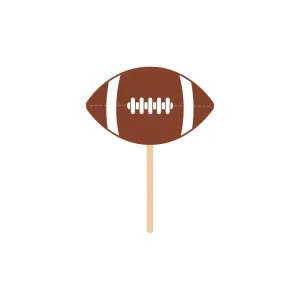 Bulk Tailgate Decor Wooden Pick Football (Case of 600)