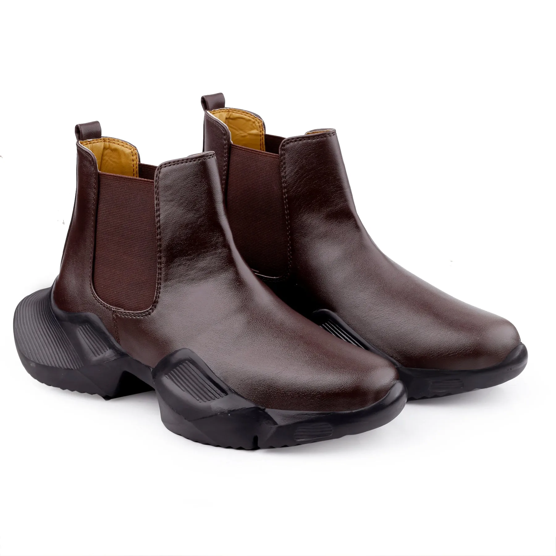 Bxxy's Faux Leather Comfort Wear Premium Chelsea Boots for Men