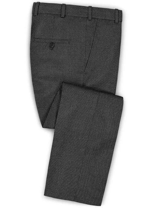 Caccioppoli Dapper Dandy Muiz Birdseye Gray Wool Pants