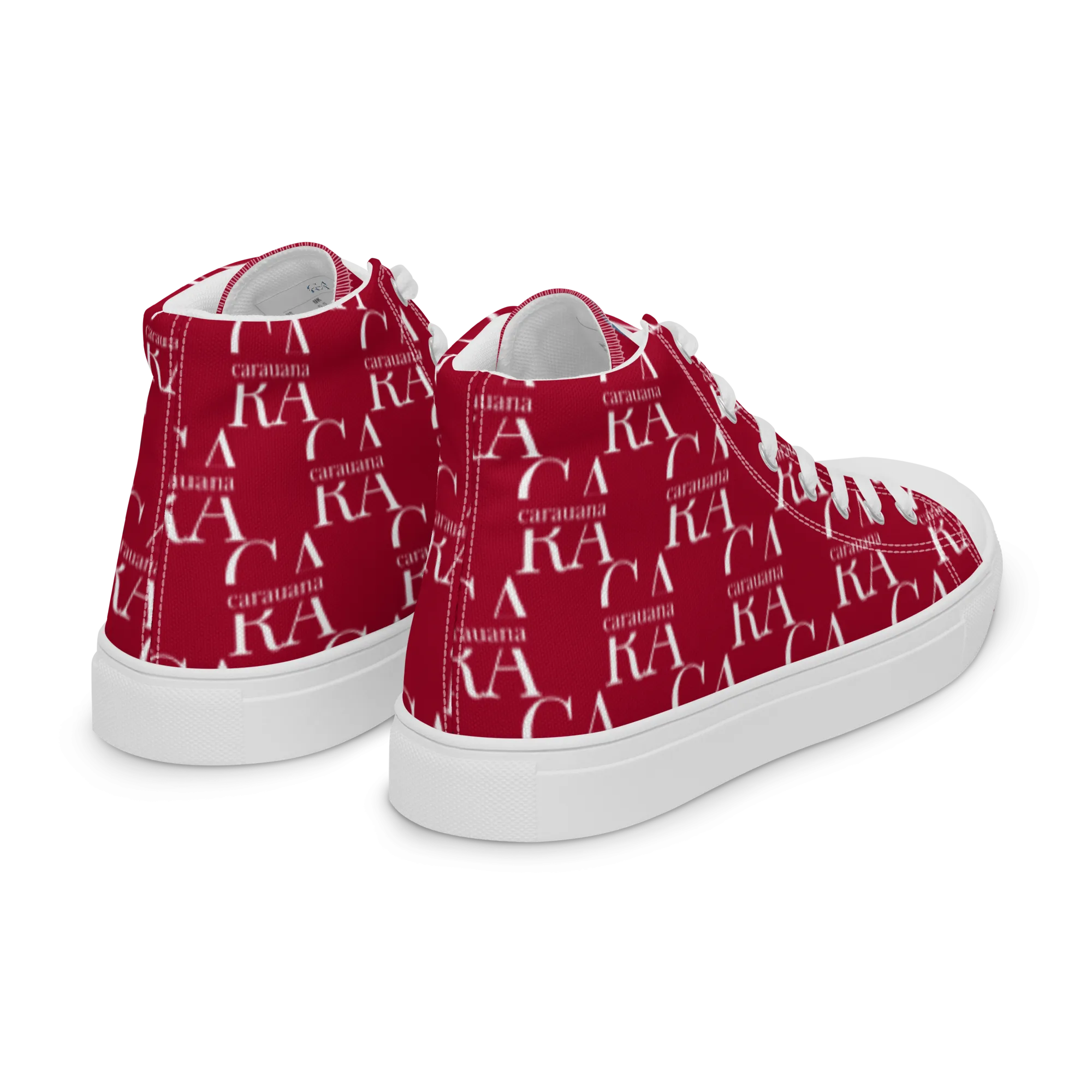 CARAUANA Hip Hop canvas shoes hot Red Branded