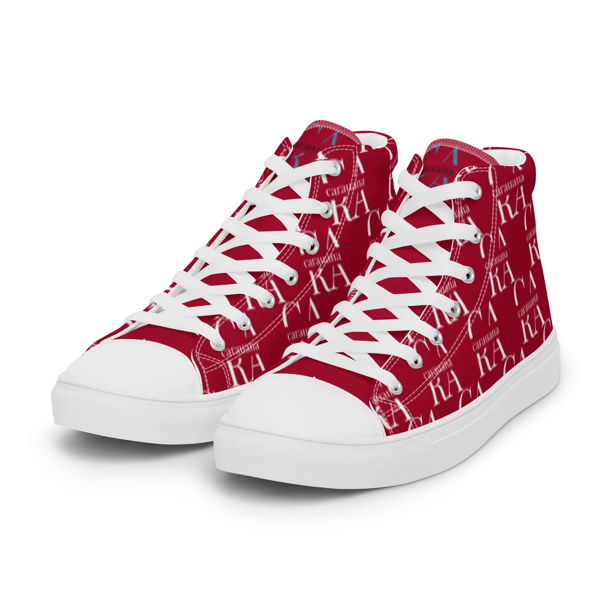 CARAUANA Hip Hop canvas shoes hot Red Branded