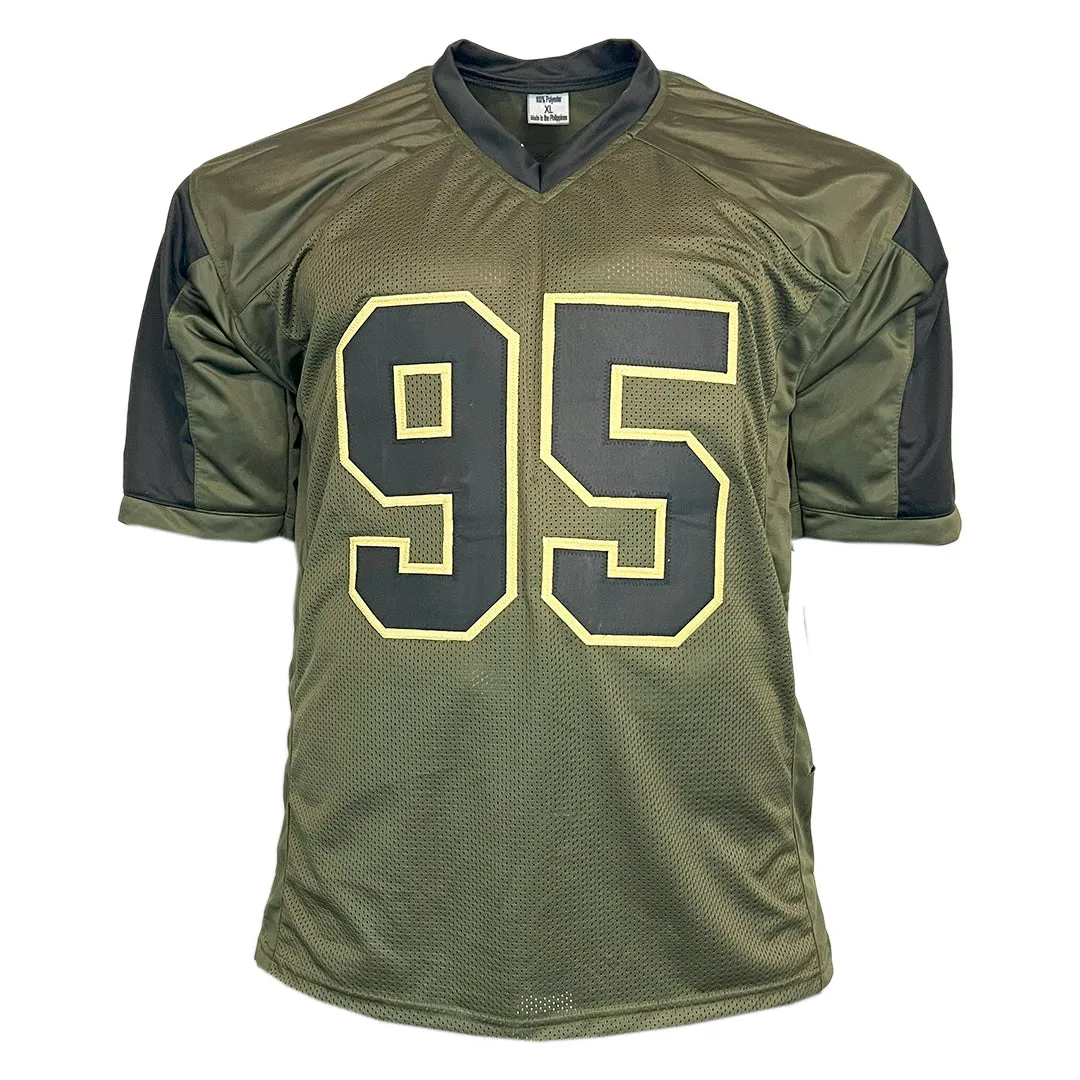 Chris Jones Unsigned Salute to Service Football Jersey