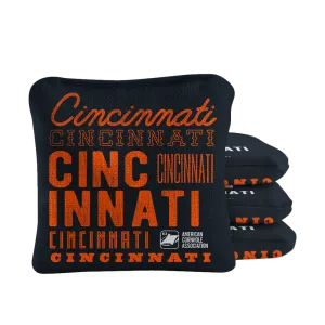 Cincinnati Football Vintage Gameday Synergy Pro Cornhole Bags