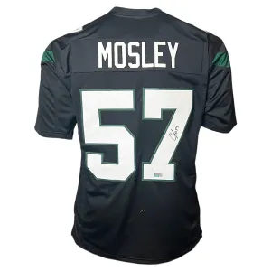 CJ Mosley Signed New York Black Football Jersey (JSA)