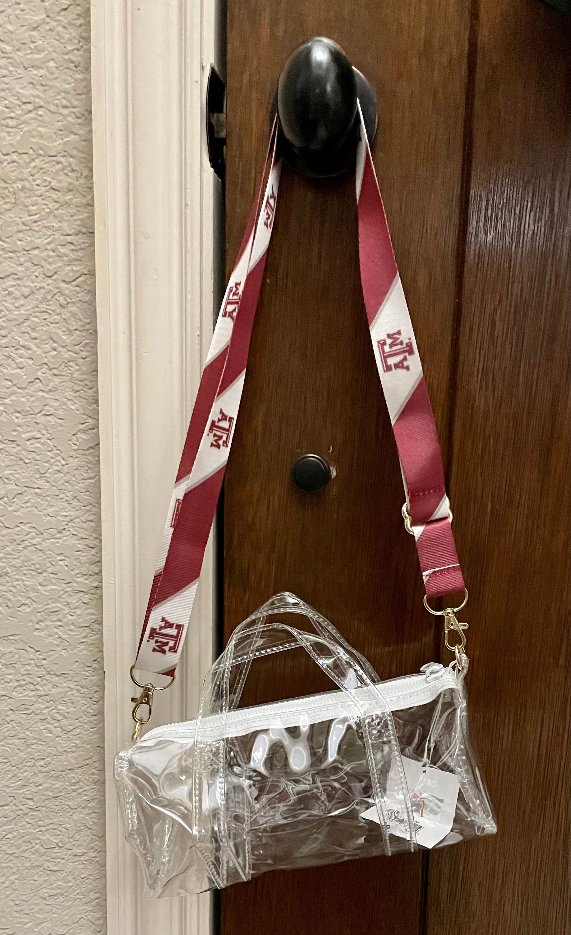 Clear Mini Duffel Texas A&M Purse