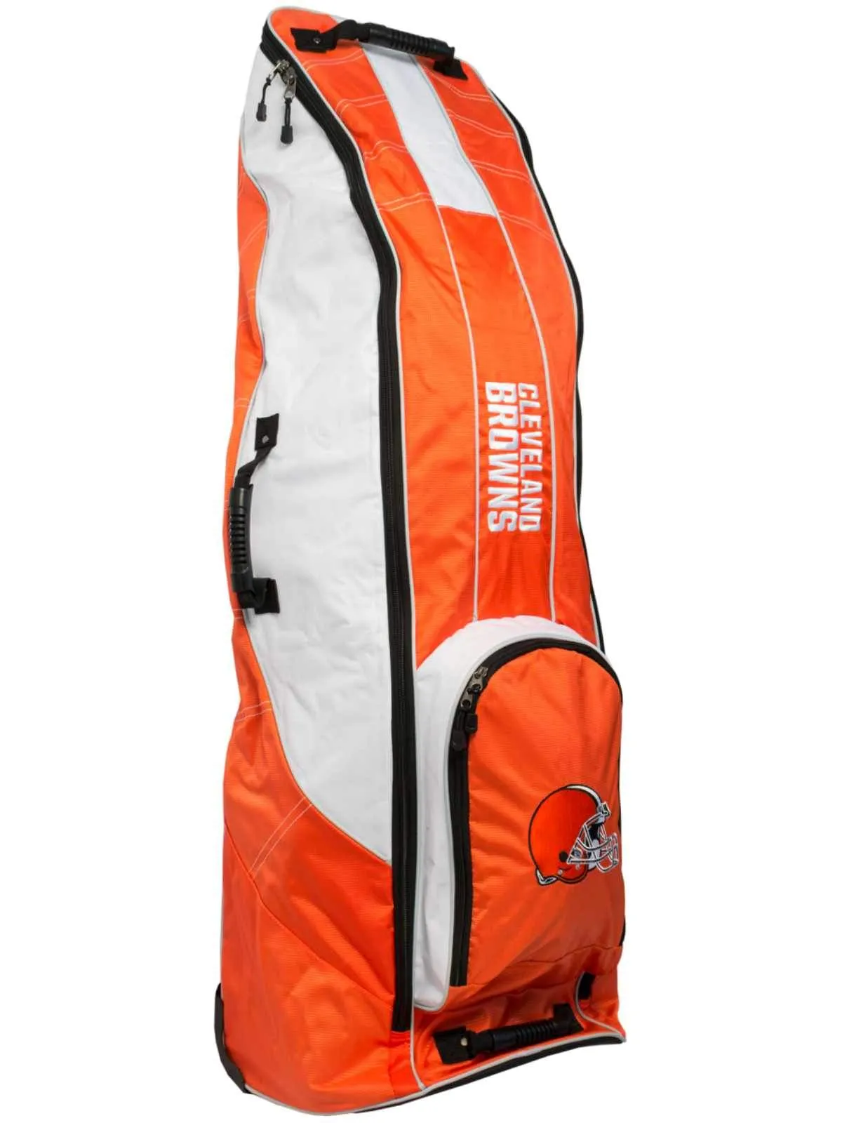 Cleveland Browns Team Golf Orange Golf Clubs Wheeled Luggage Travel Bag