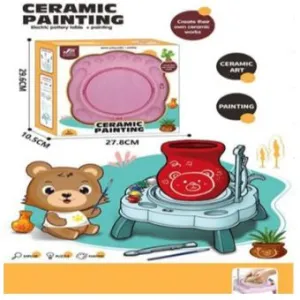 Creative ceramic painting table diy toy electric pottery wheel machine