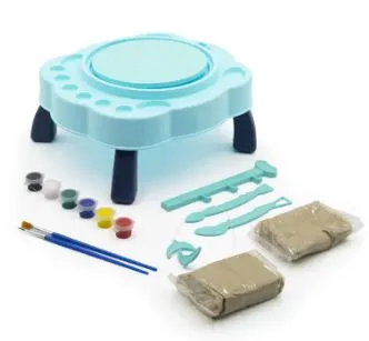 Creative ceramic painting table diy toy electric pottery wheel machine