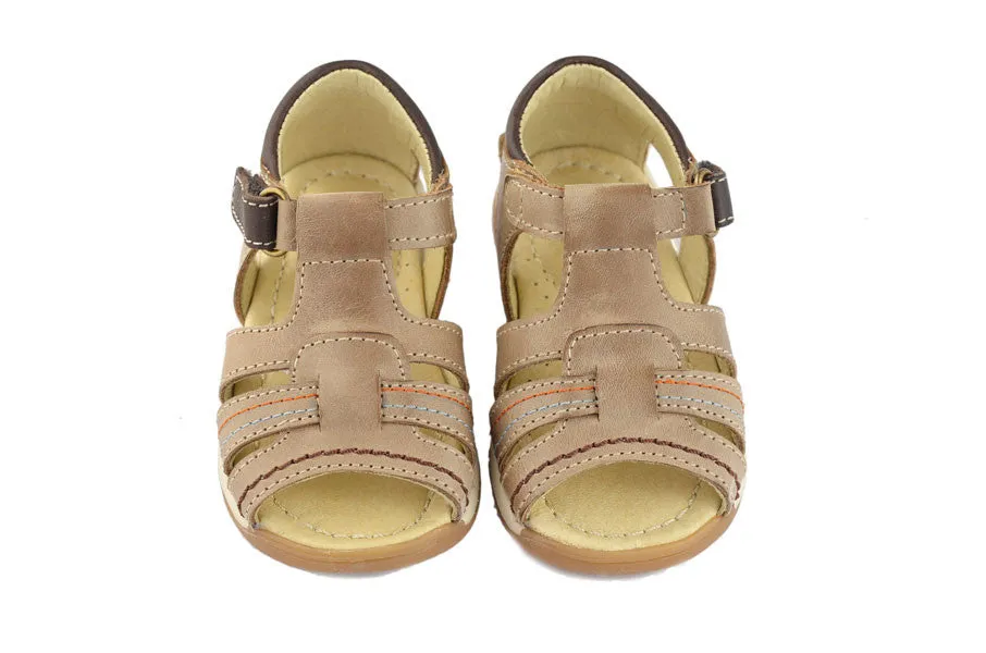 Crios Boys Brown Open Toe Sandal