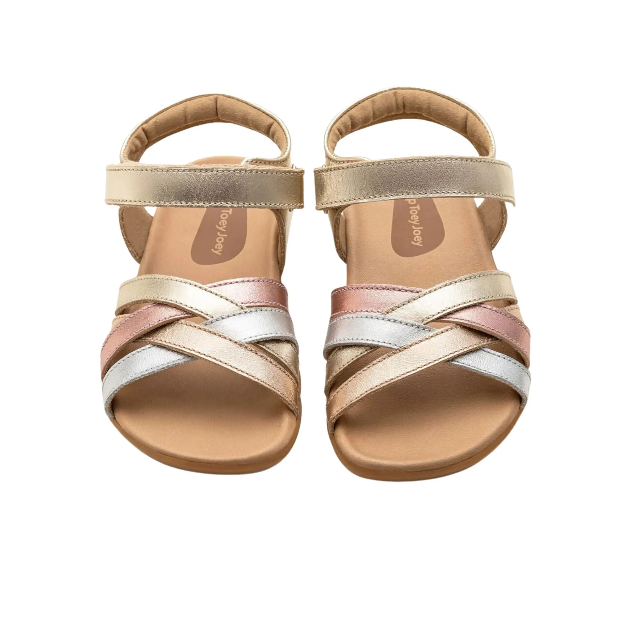 Criss Cross - Champagne / Metallic Salmon / Rose Gold (Kids)