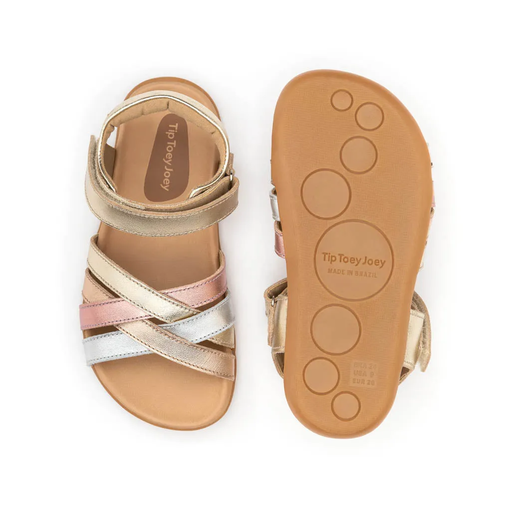 Criss Cross - Champagne / Metallic Salmon / Rose Gold (Kids)