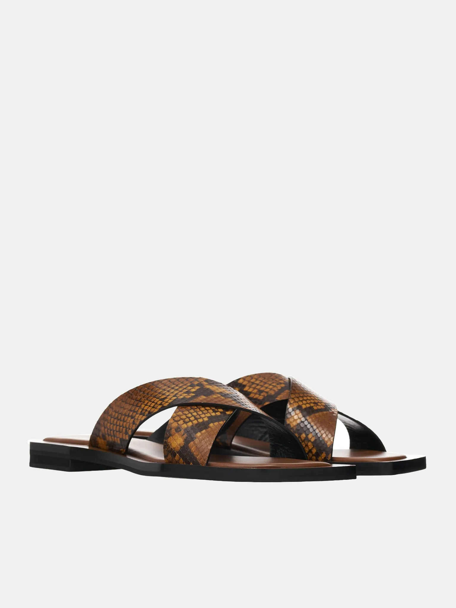 Cross Sandals (WBM40511A-17040-533-CUOIO)