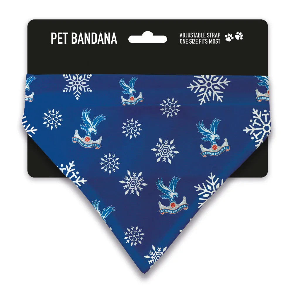 Crystal Palace Christmas Snow Pet Bandana