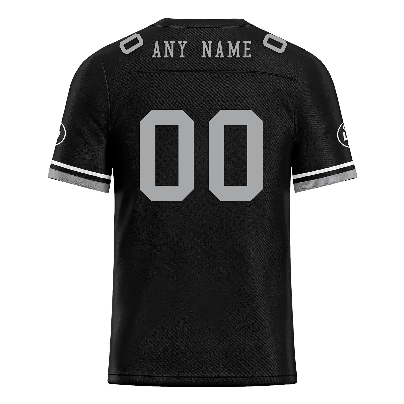 Custom Black Gray Las Vegas Football Jersey and Firesoul Sports Shoes Combo Offer Personalized Combo ZH-D020273-20